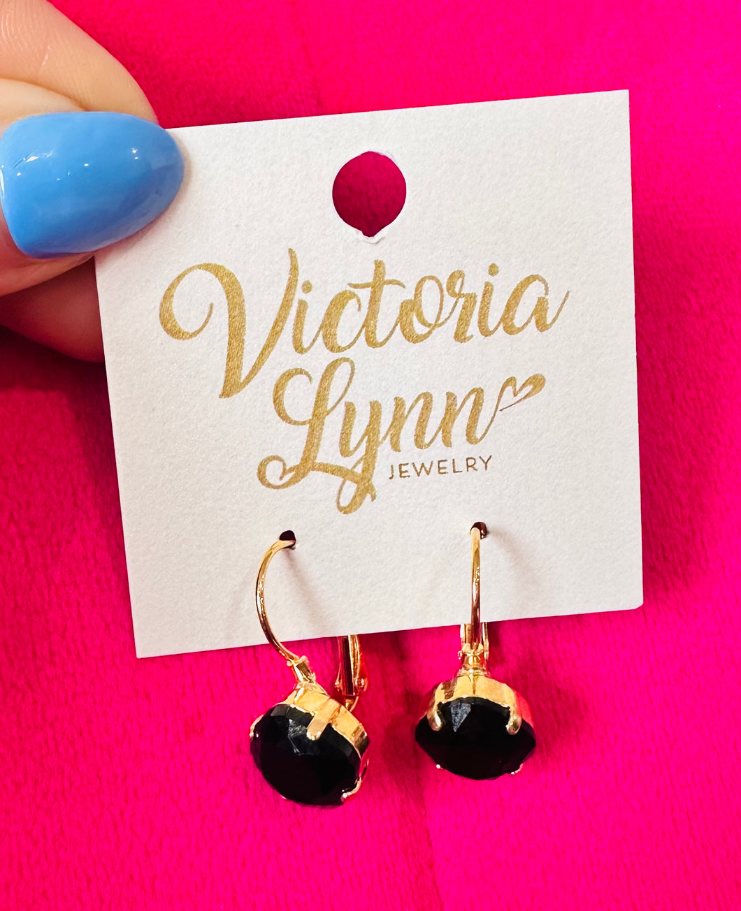 VL Jet Gld Earring