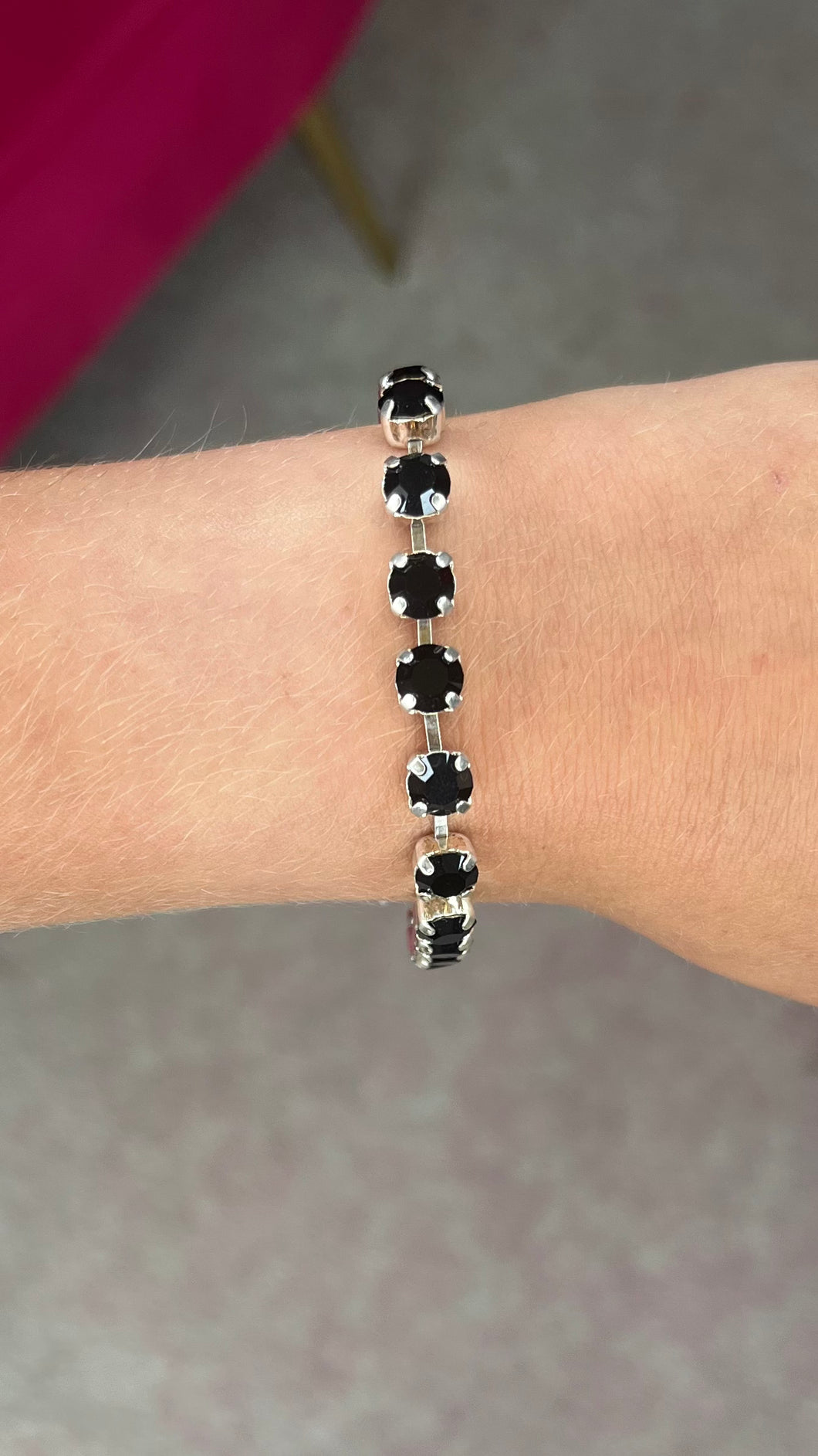 VL Small Blk CupChain Bracelet