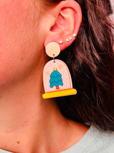 Snow Globe Earrings