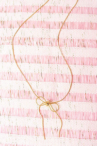 Chain Bow Necklace