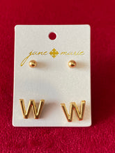 Load image into Gallery viewer, JM Block Initial Earrings
