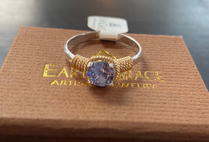 Earth Grace Hand Hammered Ring