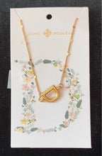 Load image into Gallery viewer, JM Block Initial Necklace
