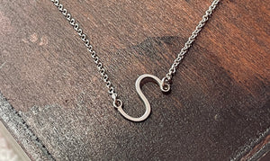 Initial S Necklace