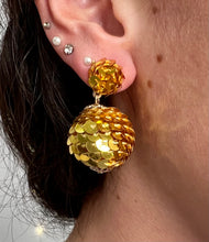 Load image into Gallery viewer, Gold Disco Earrings
